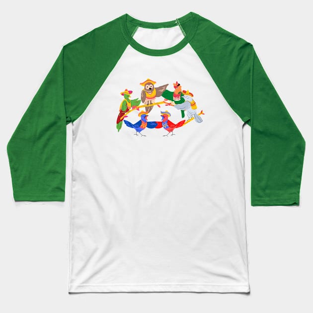 Birdsong Baseball T-Shirt by Jackzon